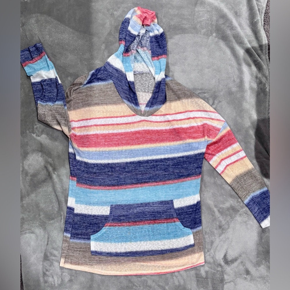Striped Multicolor Women's Tunic Top